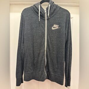 Nike | Black/Gray Hooded Full Zip Jacket Size XL